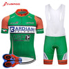 NEW Green Cycling Jersey 9D Gel Bike Shorts Set Ropa Ciclismo Mens Summer Team Pro BICYCLING Wear Clothes Maillot Culotte