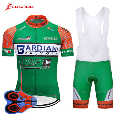 NEW Green Cycling Jersey 9D Gel Bike Shorts Set Ropa Ciclismo Mens Summer Team Pro BICYCLING Wear Clothes Maillot Culotte