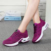 Women sneakers 2019 new fashion breathable light mesh sneakers women lace-up leather surface air cushion running shoes woman