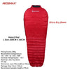 Aegismax Ultra Dry White Goose Down Sleeping Bags Splicing Mummy Ultralight Hiking Camping 700 FP Mini 2 Water Repellent Down