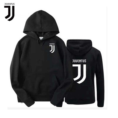 JUVENTUS2019 Spring Autumn Football Men's Hooded Turtleneck Letters Casual Sports Hooded Jacket