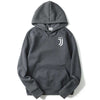 JUVENTUS2019 Spring Autumn Football Men's Hooded Turtleneck Letters Casual Sports Hooded Jacket