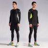 Fastorm Men Tight Tracksuit Fitness Running Jogging Suits Compression Sport Training Gym Sportswear Set Basket Workout Clothes