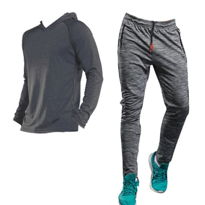 Autumn Men Running Set Long Sleeve Shirts Hoodies Sweatpants Male Tracksuit Outdoor Sport Suit Gyms Set Hiking Sportswear Suit