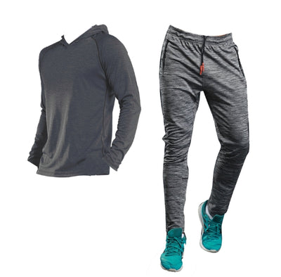 Autumn Men Running Set Long Sleeve Shirts Hoodies Sweatpants Male Tracksuit Outdoor Sport Suit Gyms Set Hiking Sportswear Suit