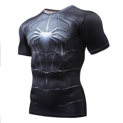 2018 Superman Punisher Rashguard Running Shirt Men T-shirt Long Sleeve Compression Shirts Gym Tee Shirt Fitness Sport Shirt Men