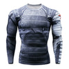 2018 Superman Punisher Rashguard Running Shirt Men T-shirt Long Sleeve Compression Shirts Gym Tee Shirt Fitness Sport Shirt Men