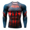 2018 Superman Punisher Rashguard Running Shirt Men T-shirt Long Sleeve Compression Shirts Gym Tee Shirt Fitness Sport Shirt Men