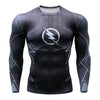 2018 Superman Punisher Rashguard Running Shirt Men T-shirt Long Sleeve Compression Shirts Gym Tee Shirt Fitness Sport Shirt Men