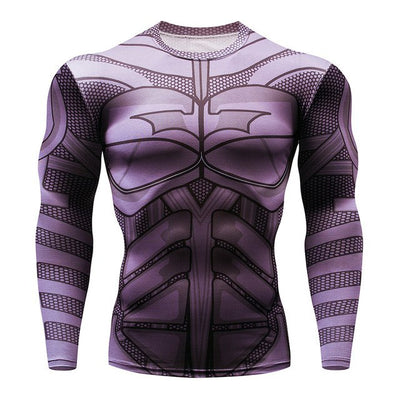 2018 Superman Punisher Rashguard Running Shirt Men T-shirt Long Sleeve Compression Shirts Gym Tee Shirt Fitness Sport Shirt Men